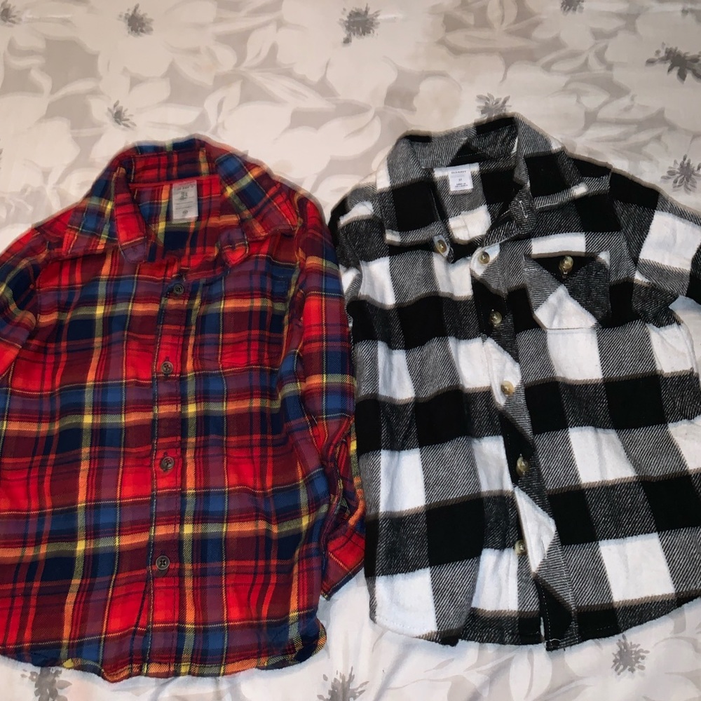 2 Flannel shirt 3T